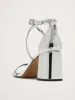 Italian Metallic-Leather Block-Heel Sandal sold by Banana Republic