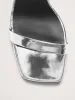 Italian Metallic-Leather Block-Heel Sandal sold by Banana Republic