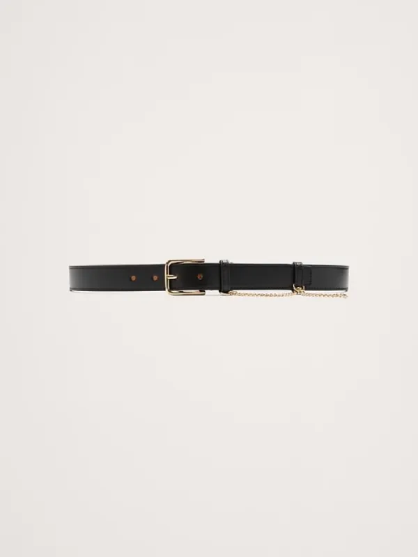 Leather Drop-Chain Belt sold by Banana Republic