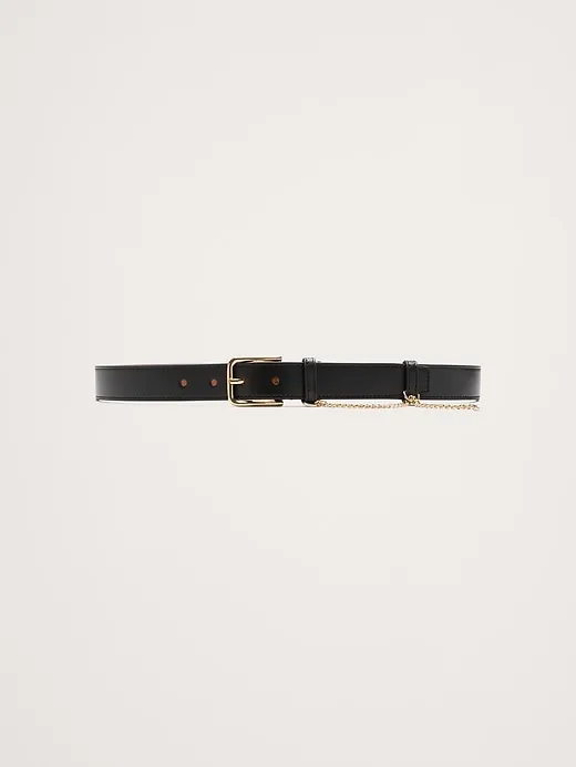 Leather Drop-Chain Belt sold by Banana Republic