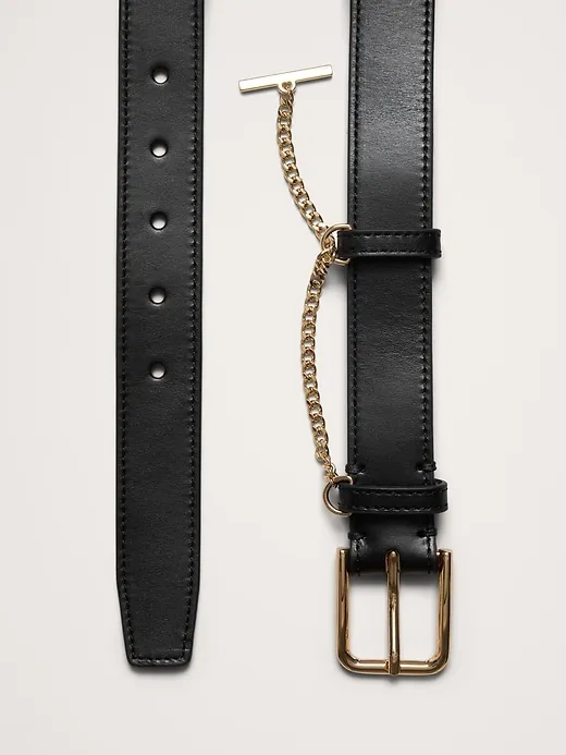 Leather Drop-Chain Belt sold by Banana Republic product image thumbnail 2