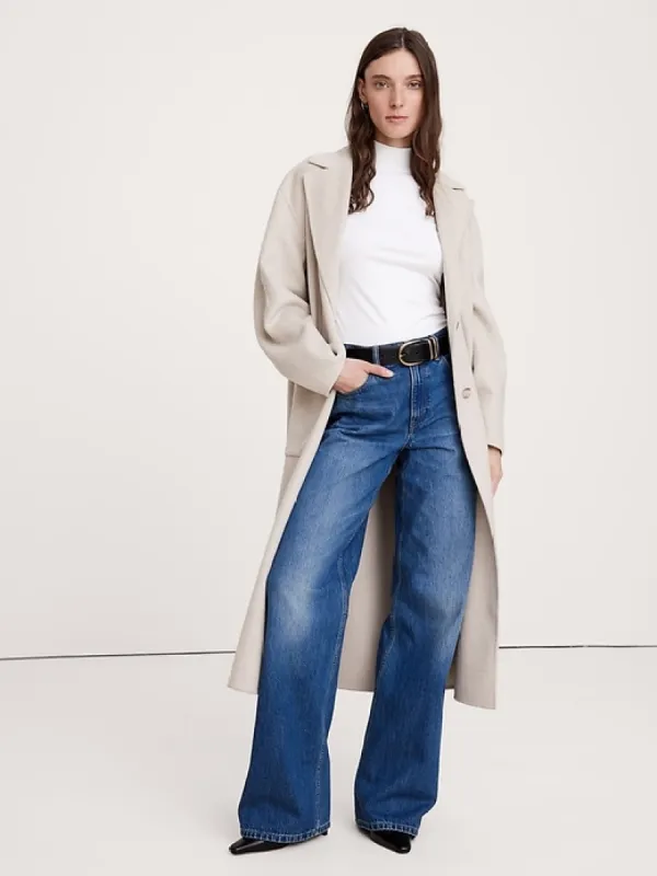 Refined Mock-Neck Top sold by Banana Republic