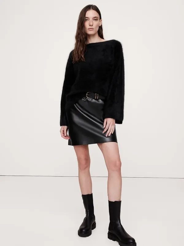 Brushed Cashmere Flare-Sleeve Sweater sold by Banana Republic