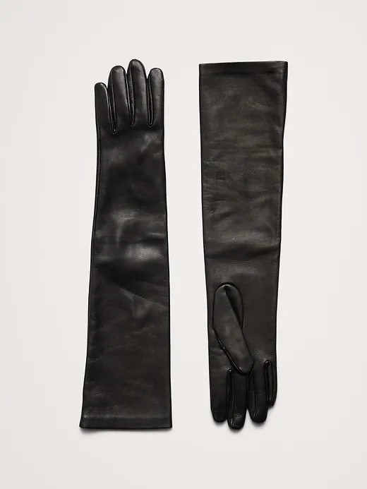 Leather Opera-Length Gloves sold by Banana Republic