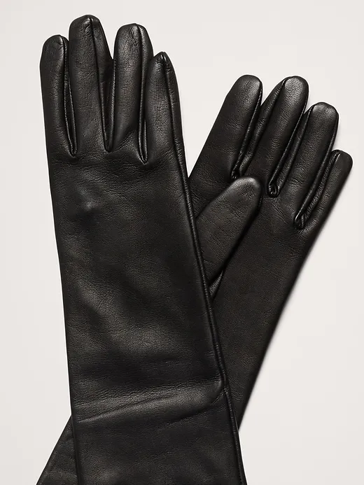 Leather Opera-Length Gloves sold by Banana Republic product image thumbnail 2