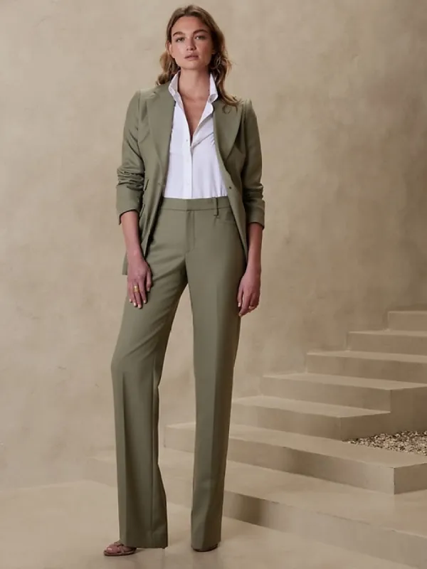 Lido Straight Italian Wool Pant sold by Banana Republic