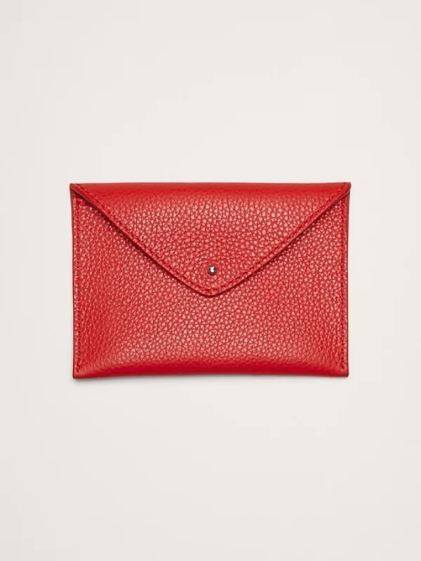 Leather Mini Envelope Pouch sold by Banana Republic