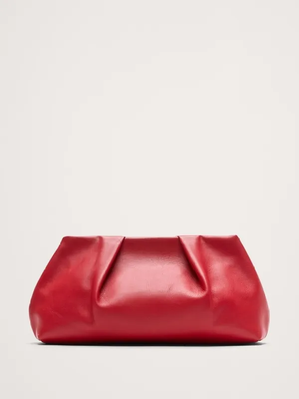 Riviera Leather Clutch sold by Banana Republic