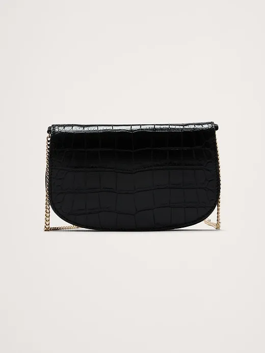 Embossed Leather Crossbody Bag sold by Banana Republic