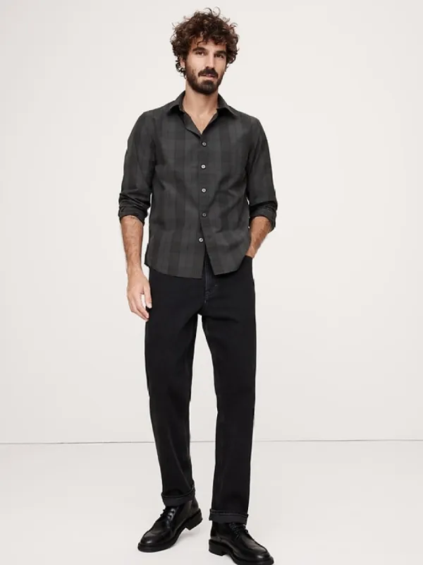 Washed Cotton Poplin Shirt sold by Banana Republic