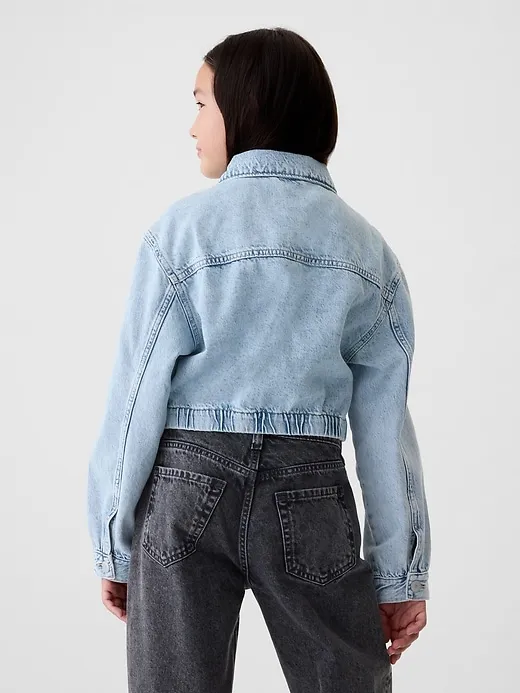 Cropped Denim Jacket sold by GAP product image thumbnail 2
