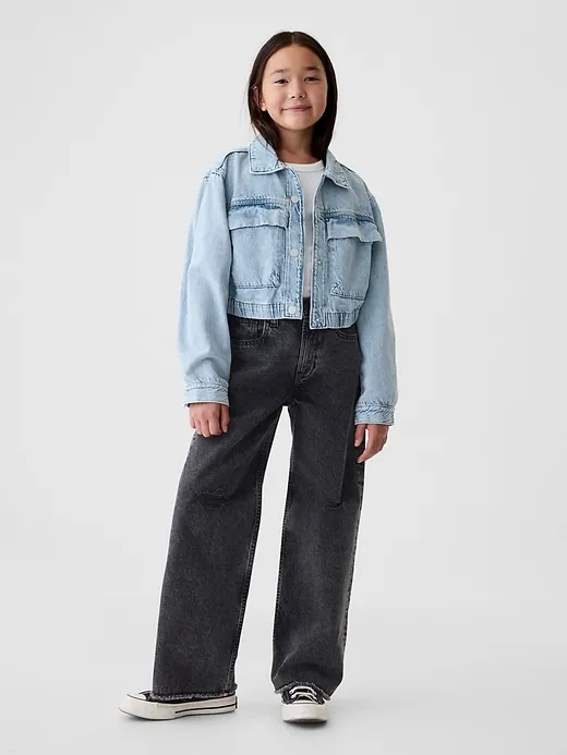 Cropped Denim Jacket sold by GAP product image thumbnail 3