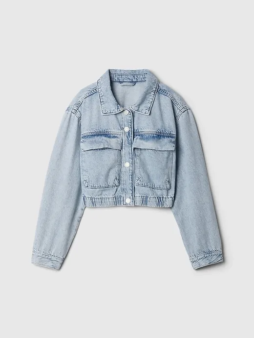Cropped Denim Jacket sold by GAP product image thumbnail 5