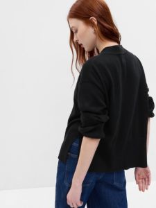 Linen-Blend Boyfriend Cardigan sold by GAP
