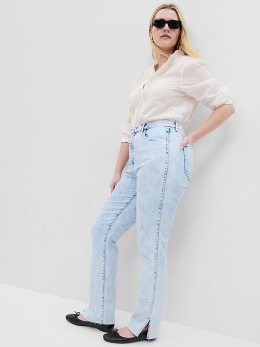 High Rise Split-Hem Vintage Slim Jeans sold by GAP product image thumbnail 4