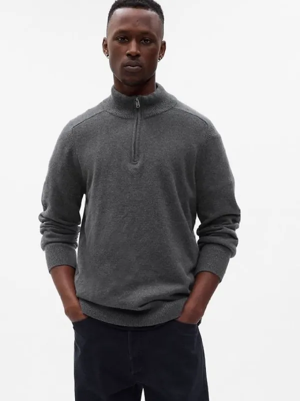 CashSoft Half-Zip Pullover sold by GAP