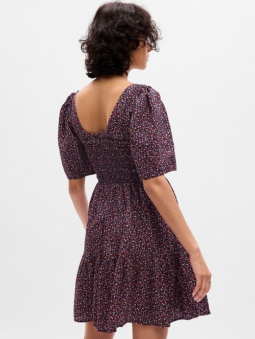 Puff Sleeve Smocked Mini Dress sold by GAP product image thumbnail 2