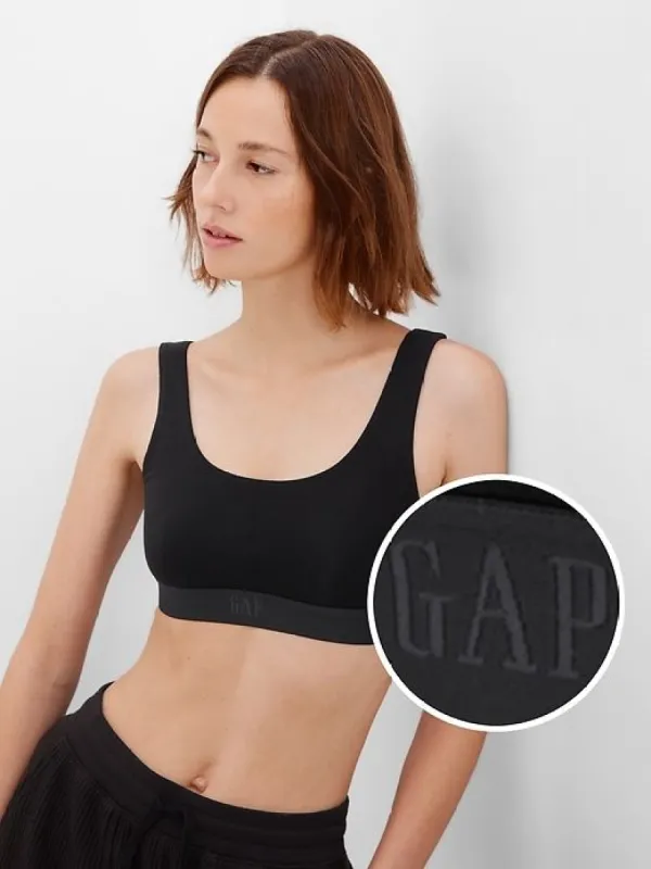 Stretch Cotton Gap Logo Bralette sold by GAP