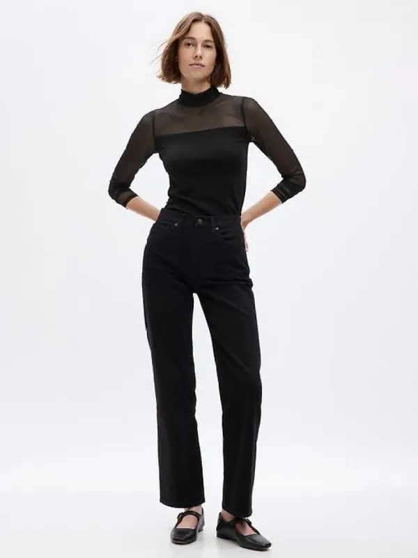 Modern Mockneck Mesh T-Shirt sold by GAP