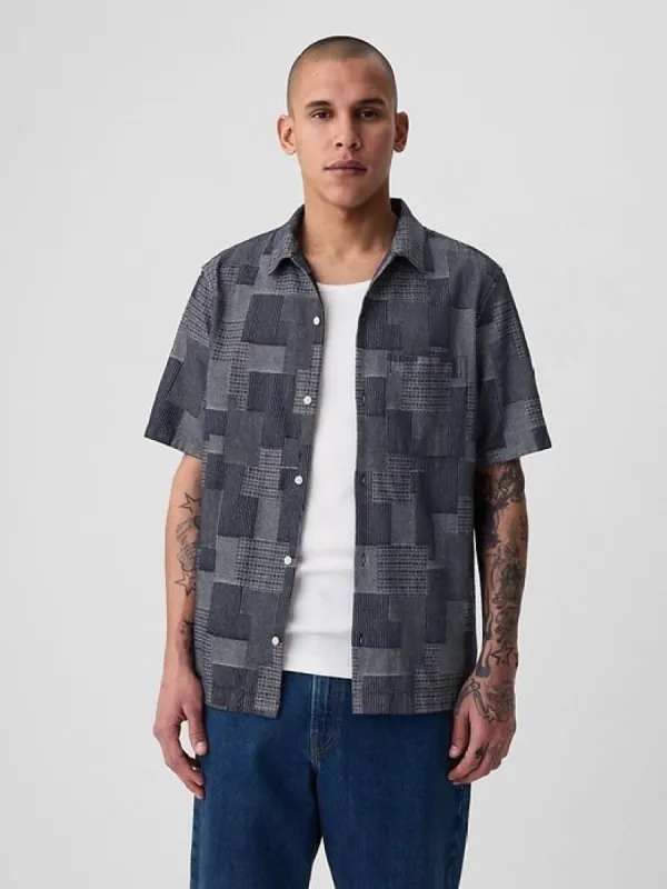 Patchwork Resort Shirt sold by GAP