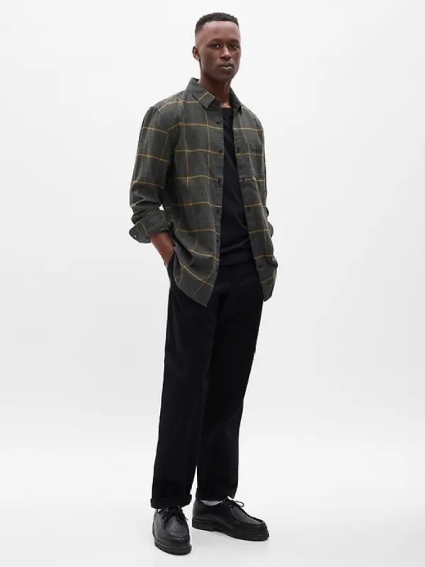Organic Cotton Midweight Flannel Shirt sold by GAP