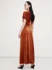 Bias-Cut Velvet Maxi Dress sold by Banana Republic