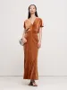 Bias-Cut Velvet Maxi Dress sold by Banana Republic