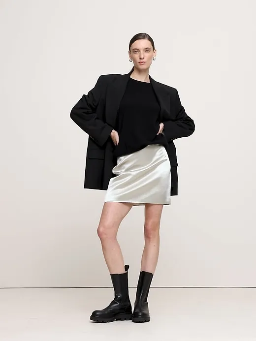 Satin Mini Skirt sold by Banana Republic product image thumbnail 5