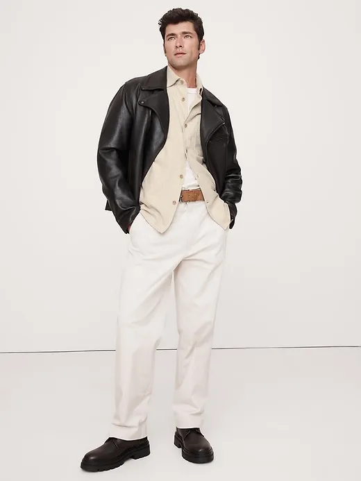 Relaxed Flannel Overshirt sold by Banana Republic