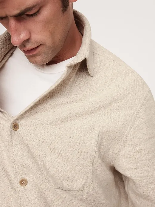 Relaxed Flannel Overshirt sold by Banana Republic product image thumbnail 5