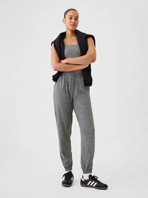 GapFit Lightweight Brushed Jersey Joggers sold by GAP