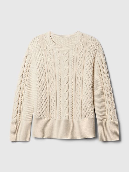 24/7 Split-Hem Cable-Knit Sweater sold by GAP product image thumbnail 5