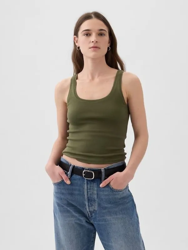 Modern Cropped Tank Top sold by GAP