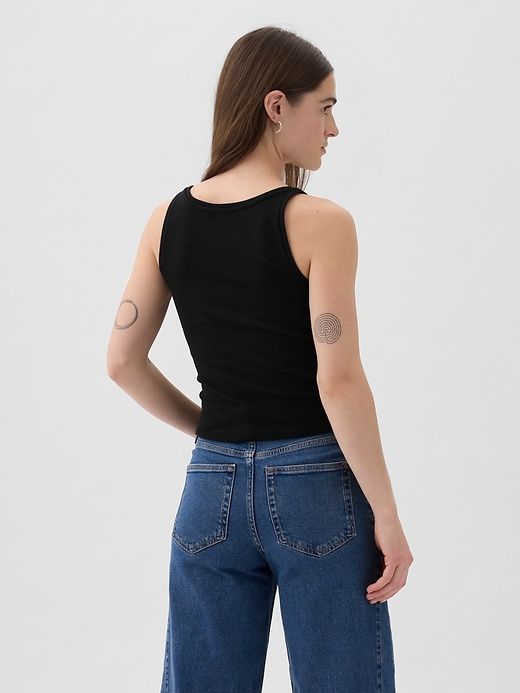 Modern Cropped Tank Top sold by GAP product image thumbnail 2