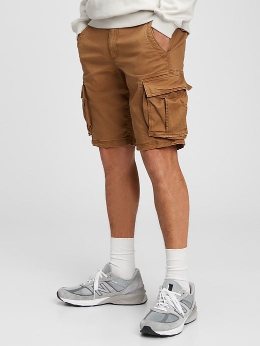 11" Twill Cargo Shorts with GapFlex sold by GAP