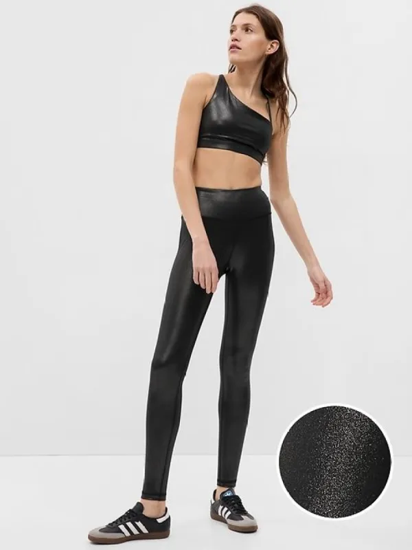 GapFit High Rise Power Shine Leggings sold by GAP