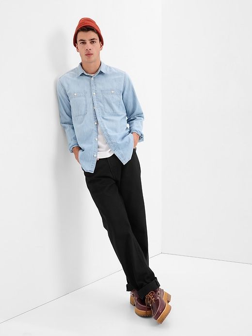 '90s Original Straight Fit Selvedge Jeans sold by GAP