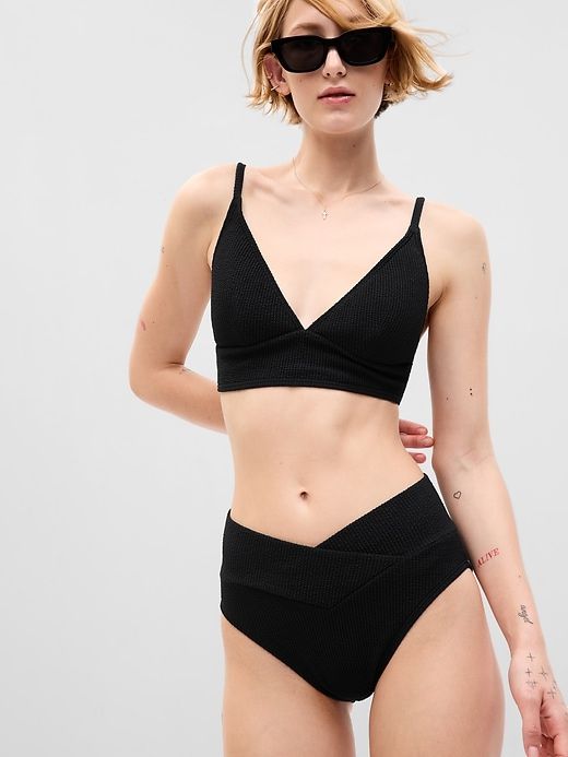 Rib Crossover Bikini Bottom sold by GAP