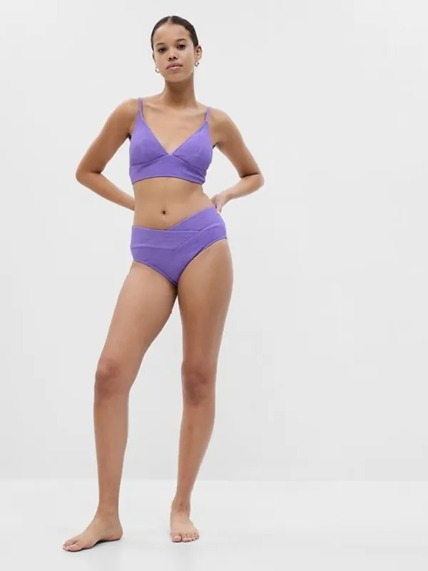 Rib Crossover Bikini Bottom sold by GAP