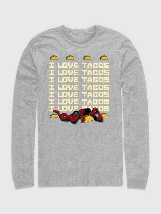 Deadpool I Love Tacos Graphic Long Sleeve Tee sold by GAP