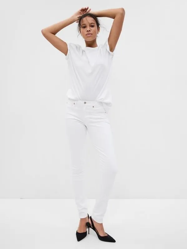 Mid Rise True Skinny Jeans sold by GAP