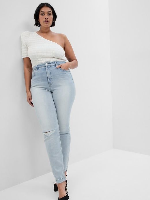 Sky High Rise Vintage Slim Jeans sold by GAP product image thumbnail 4