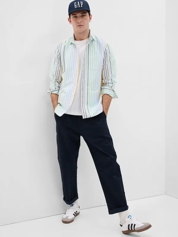 Classic Oxford Shirt in Standard Fit with In-Conversion Cotton sold by GAP