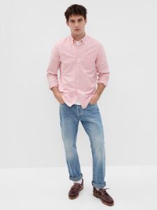 Classic Oxford Shirt in Standard Fit with In-Conversion Cotton sold by GAP
