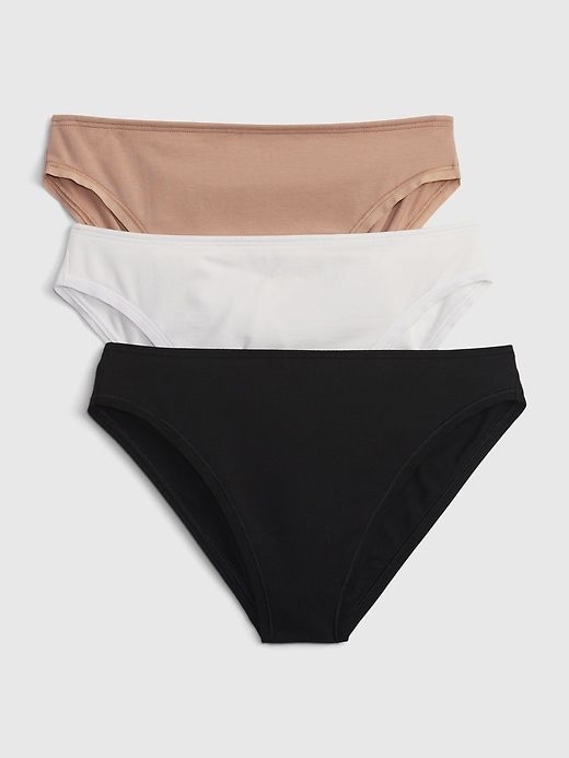 Organic Stretch Cotton Mid Rise Bikini (3-Pack) sold by GAP