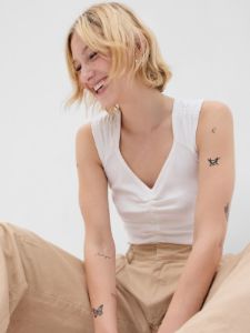 Modern Ruched Tank Top sold by GAP