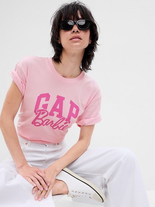 Gap × Barbie™ Adult Arch Logo T-Shirt sold by GAP product image thumbnail 2