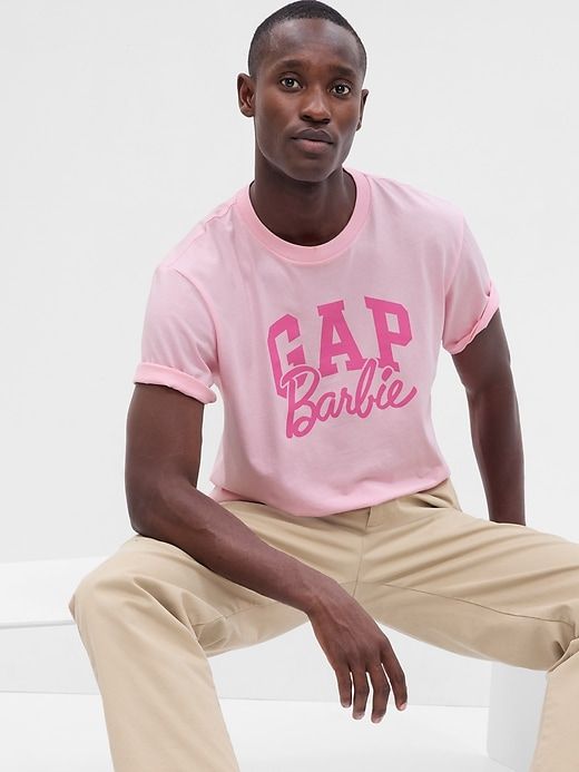 Gap × Barbie™ Adult Arch Logo T-Shirt sold by GAP product image thumbnail 4