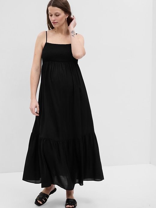 Maternity Smocked Maxi Dress sold by GAP
