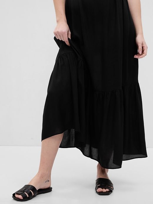 Maternity Smocked Maxi Dress sold by GAP product image thumbnail 4